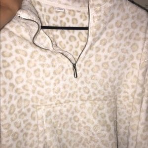 old navy quarter zips cheetah sweater